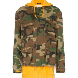 Camouflage Hooded Cotton Jacket