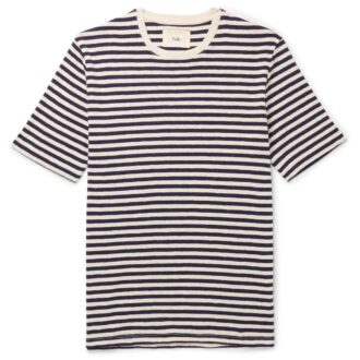 Folk Striped Slub Cotton-Jersey T-Shirt